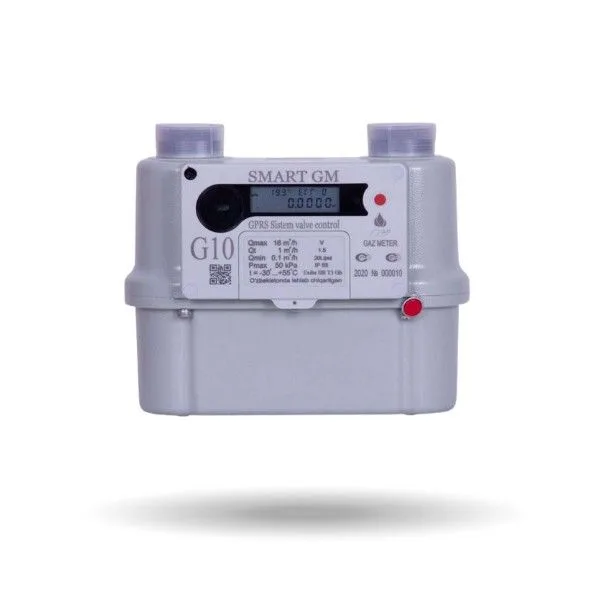 Ультразвуковой смарт-счётчик газа Smart GM G10 с GSM-модемом и клапаном